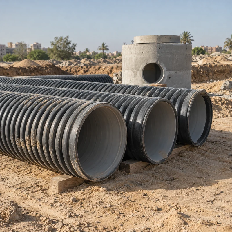 Conceptual image: Drainage network components
